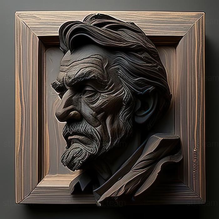 3D model Peter Fiore American artist (STL)